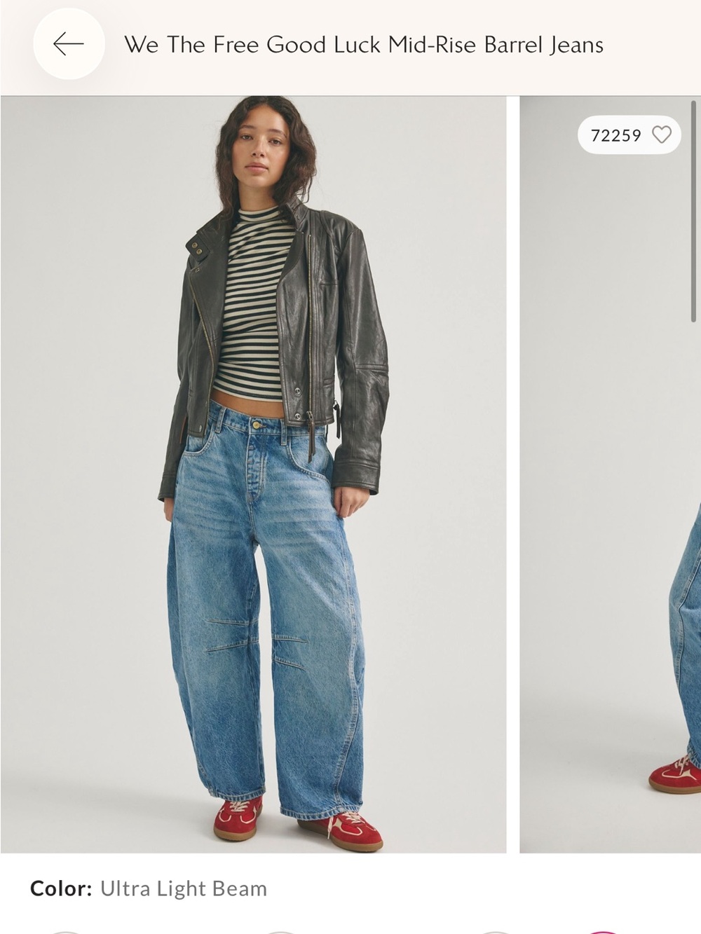NEW Free People Good Luck Barrel sz 27